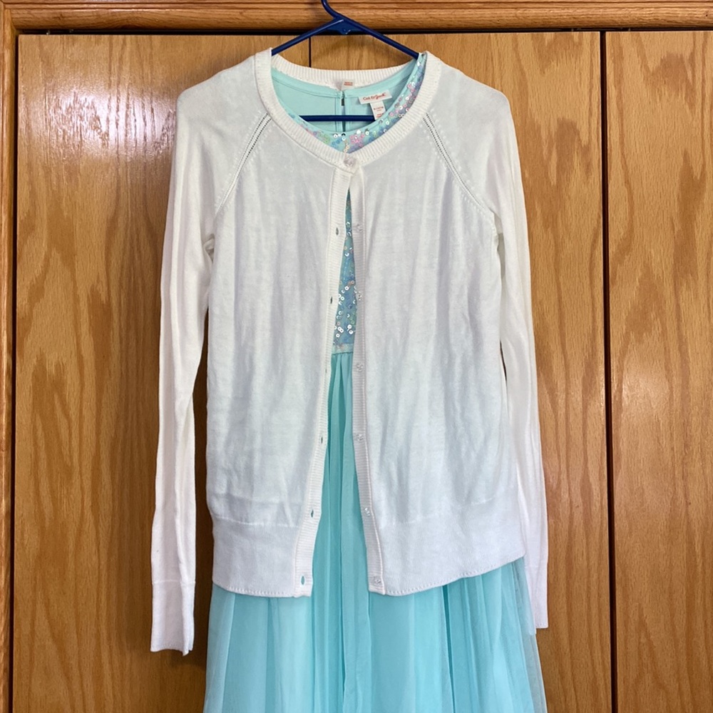 Girls 14/16 dress & cardigan - Picture 5 of 7